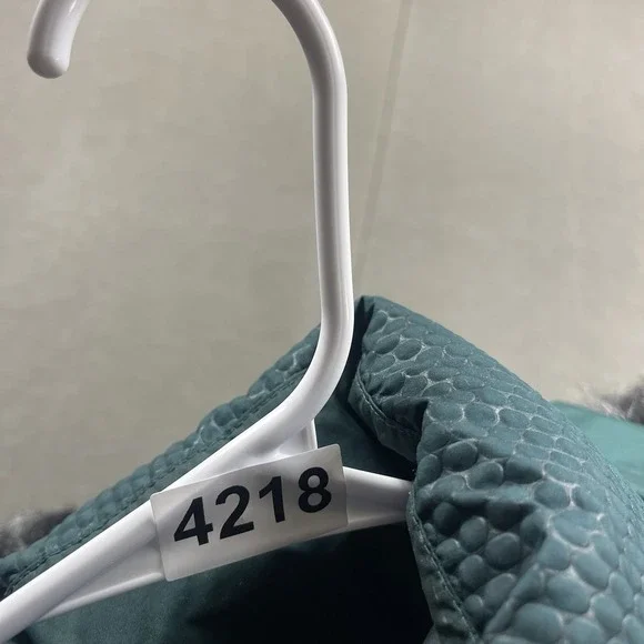 The North Face Jacket Parkina Womens Small Goose Down Long Coat Green Fur Hood - Picture 13 of 13